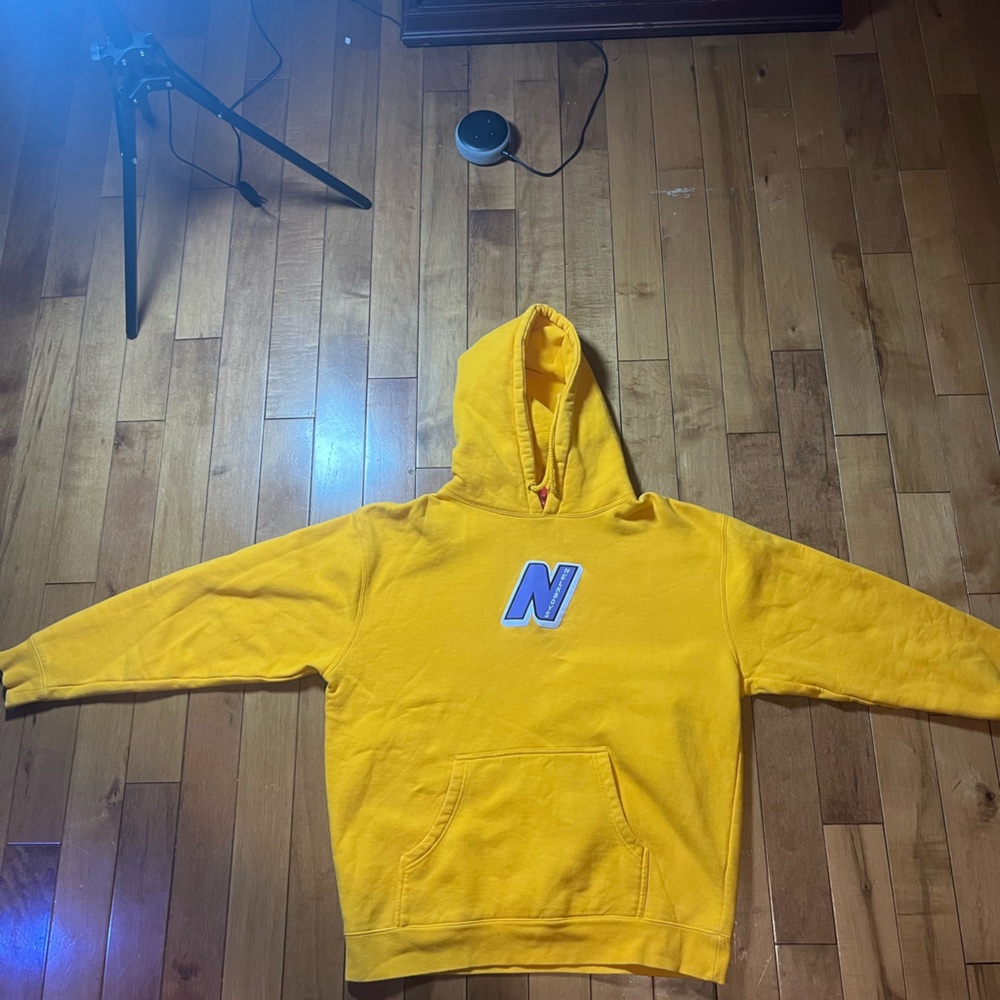 Purple'Nelkboys' Logo Yellow Hoodie